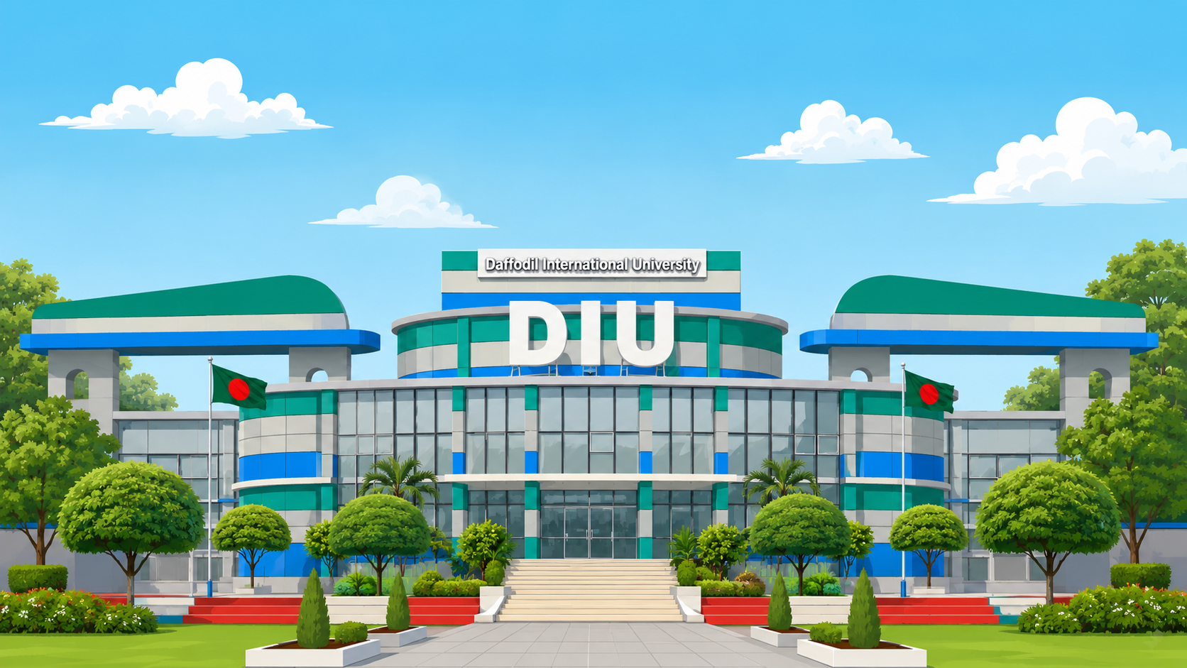 Japan Study Center Campus Illustration